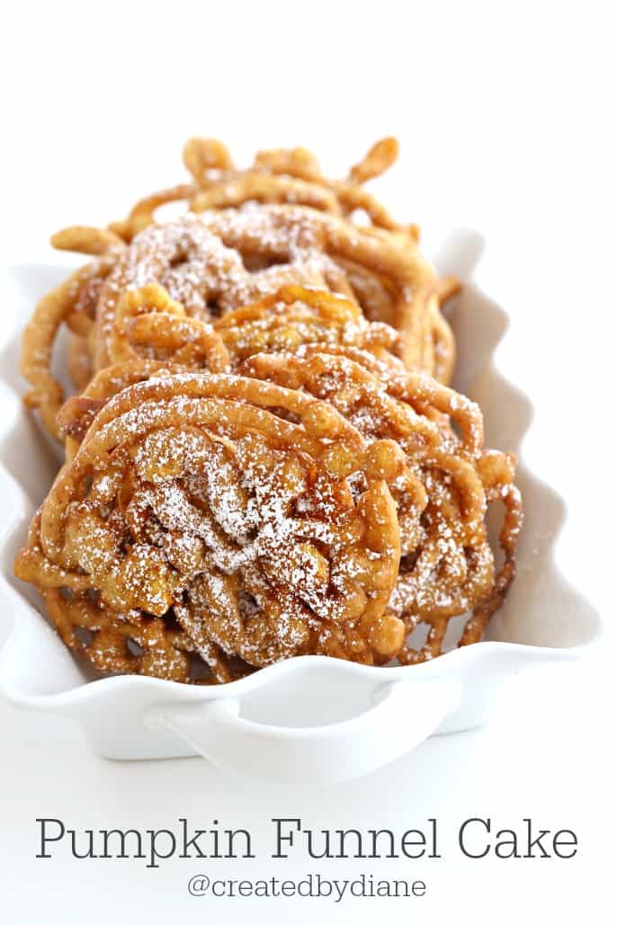 Pumpkin Funnel Cake @createdbydiane