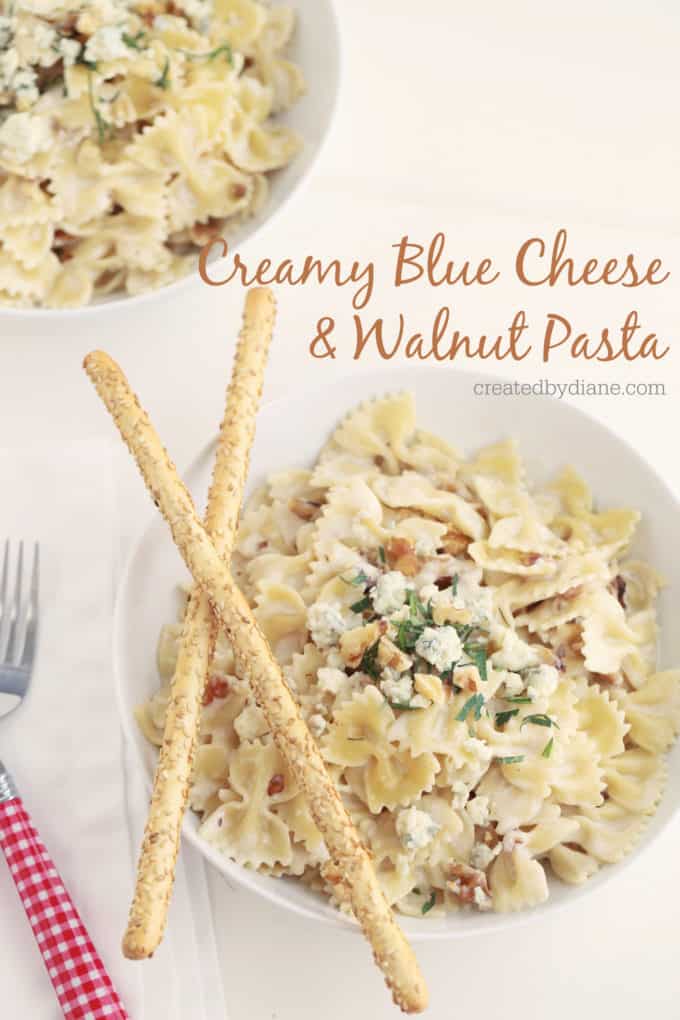 blue cheese walnut pasta