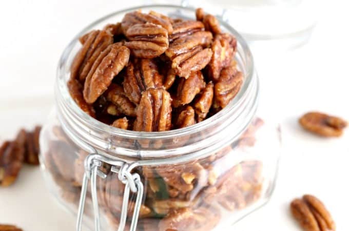 Candied Pumpkin Spice Pecans @createdydiane