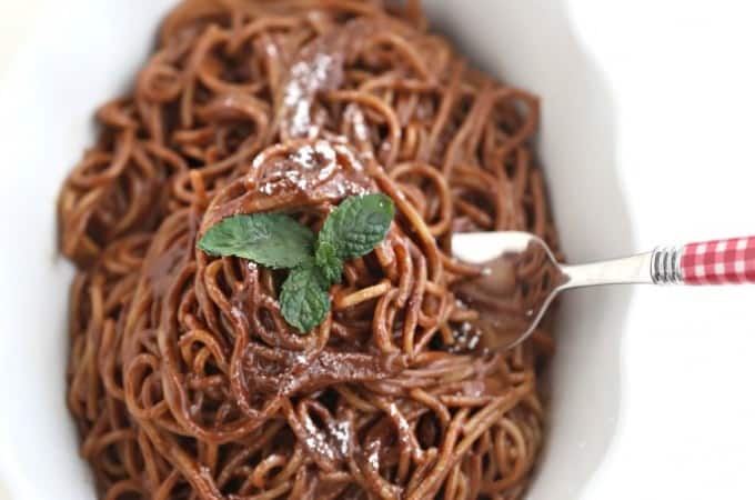 Chocolate Spaghetti Recipe @createdbydiane