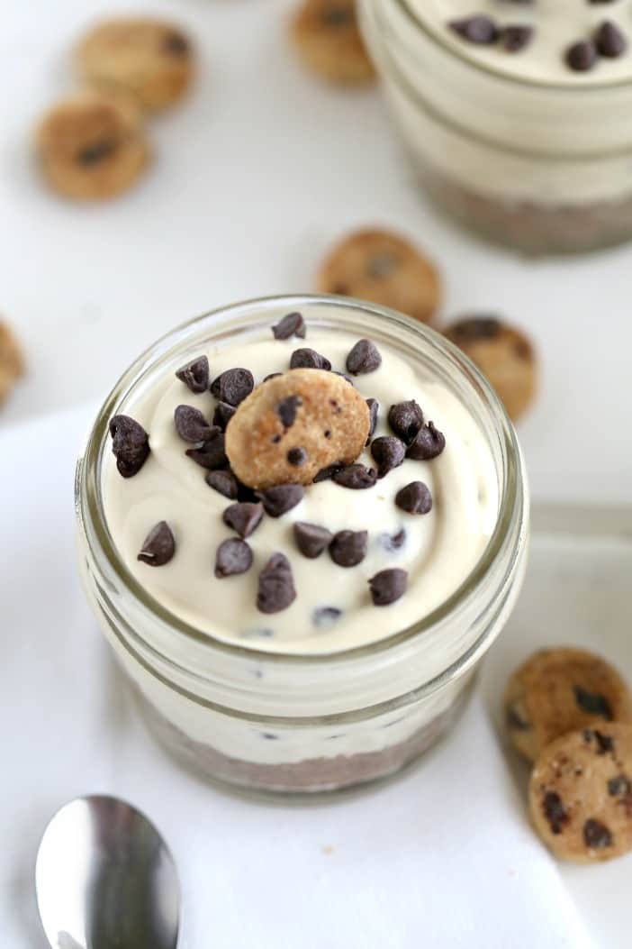 Easy Chocolate Chip No Bake Cheesecake from @createdbydiane