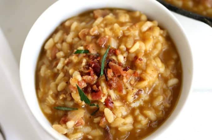 Pumpkin Bacon Risotto @createdbydiane