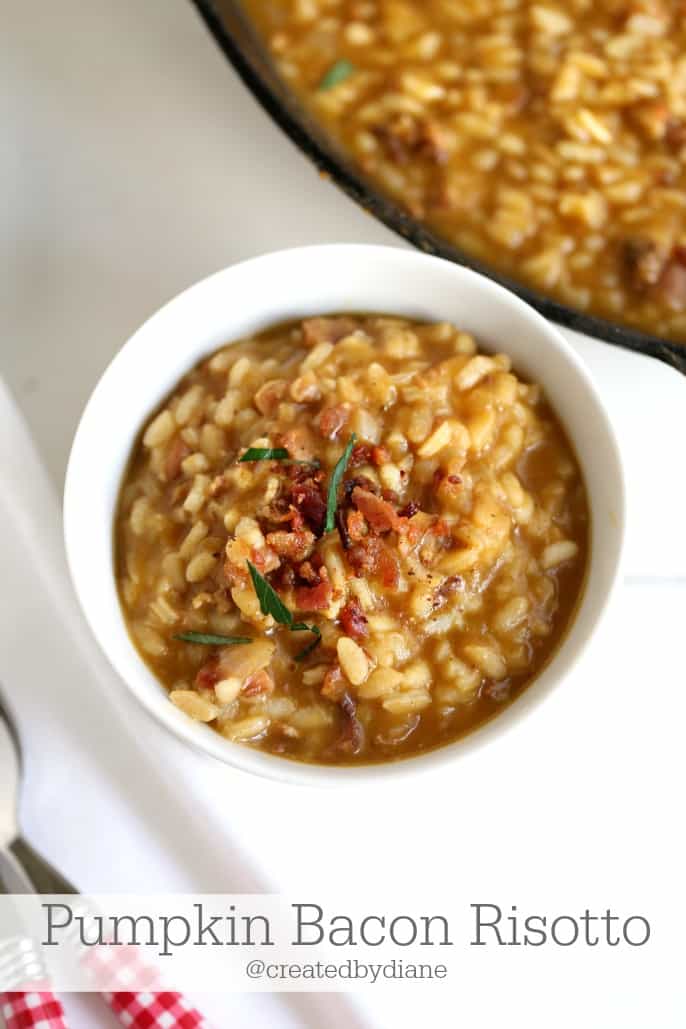 Pumpkin Risotto with Bacon