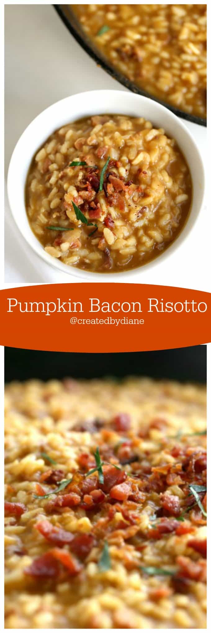 Pumpkin Bacon Risotto from @createdbydiane