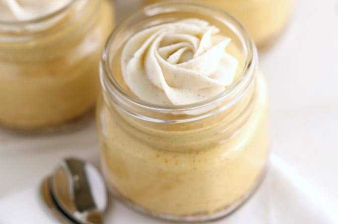 Pumpkin No Bake Cheesecake with Pecan Crust @createdbydiane