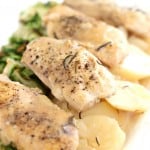 Slow Cooker Chicken with Rosemary and Potatoes in Wine Sauce @createdbydiane