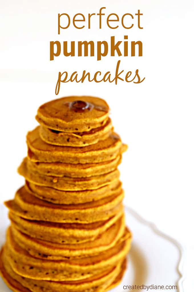 perfect pumpkin pancakes createdbydiane.com