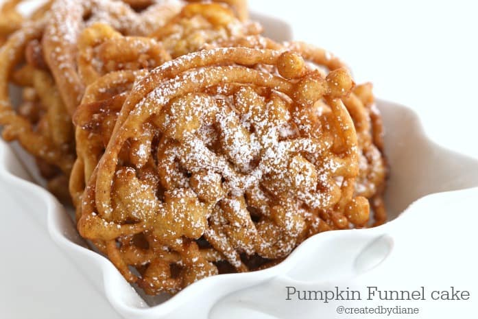 pumpkin funnel cake recipe @createdbydiane