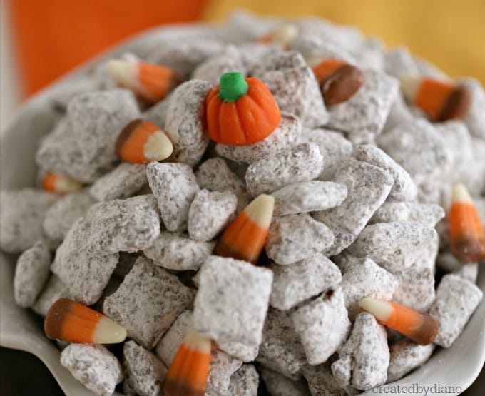 pumpkin pie spice muddy buddy puppy chow mix @createdbydiane