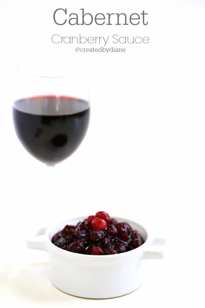 Cabernet Cranberry Sauce @createdbydiane