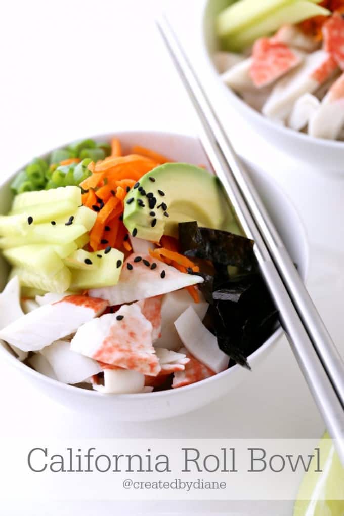 California Roll Bowl @createdbydiane