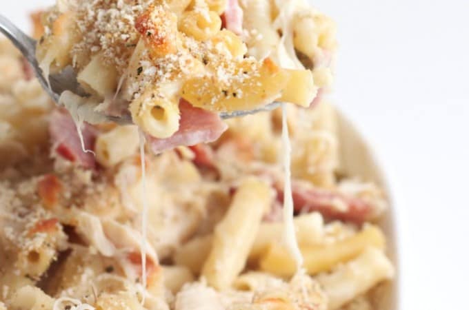 Cordon Bleu Baked Ziti @createdbydiane