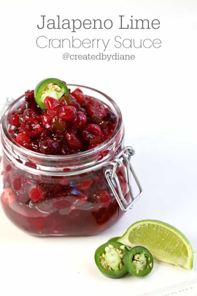 Jalapeno Lime Cranberry Sauce @createdbydiane
