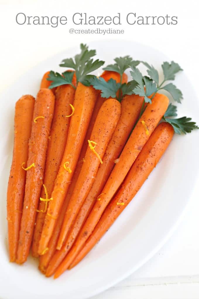 Orange Glazed Carrots from @createdbydiane