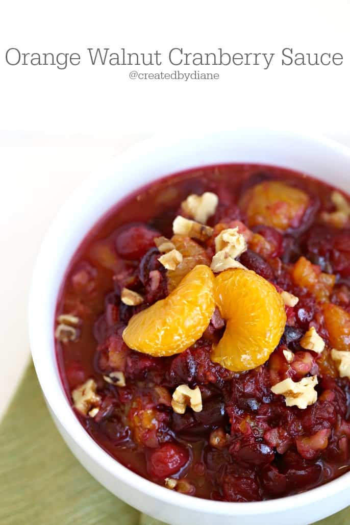 Orange and Walnut Cranberry Sauce