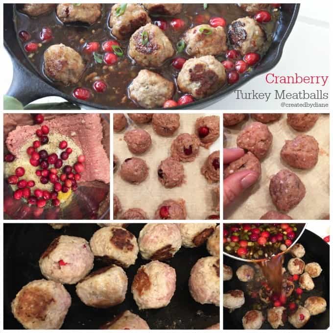 cranberry turkey meatballs