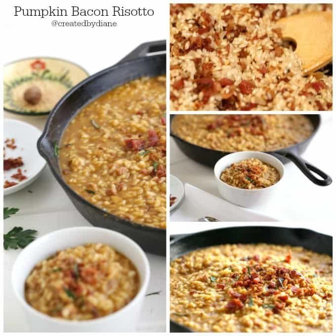 pumpkin bacon risotto recipe deliciously comforting @createdbydiane