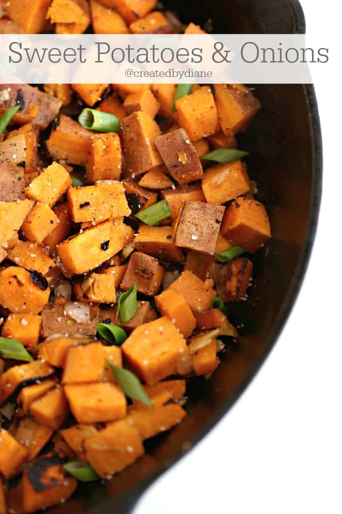 sweet potatoes and onions @createdbydiane