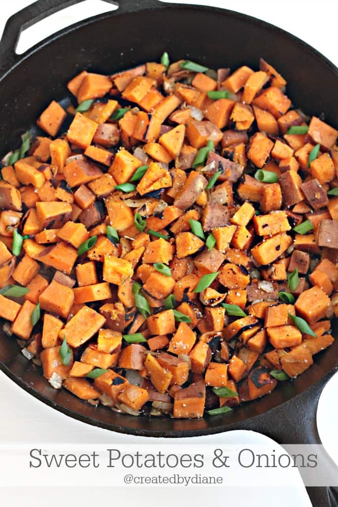sweet potatoes and onions from @createdbydiane