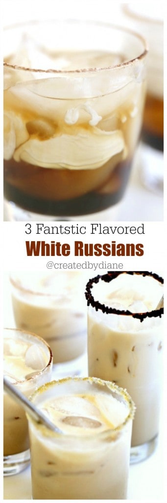 3 fantastic flavored White Russians @createdbydiane