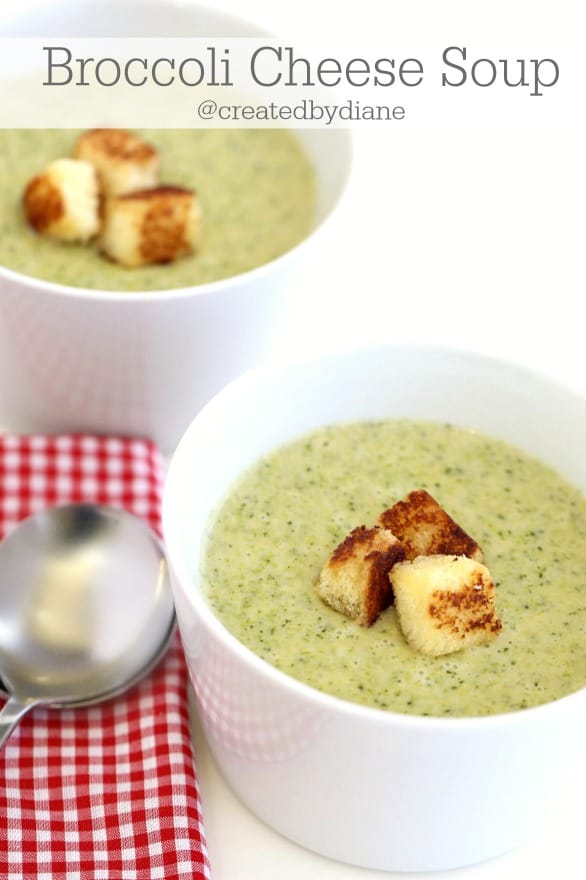 Broccoli Cheese Soup @createdbydiane