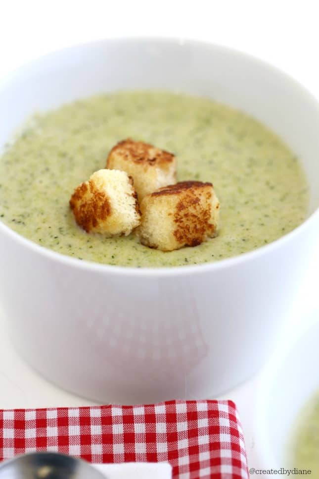 Broccoli Cheese Soup Recipe @createdbydiane