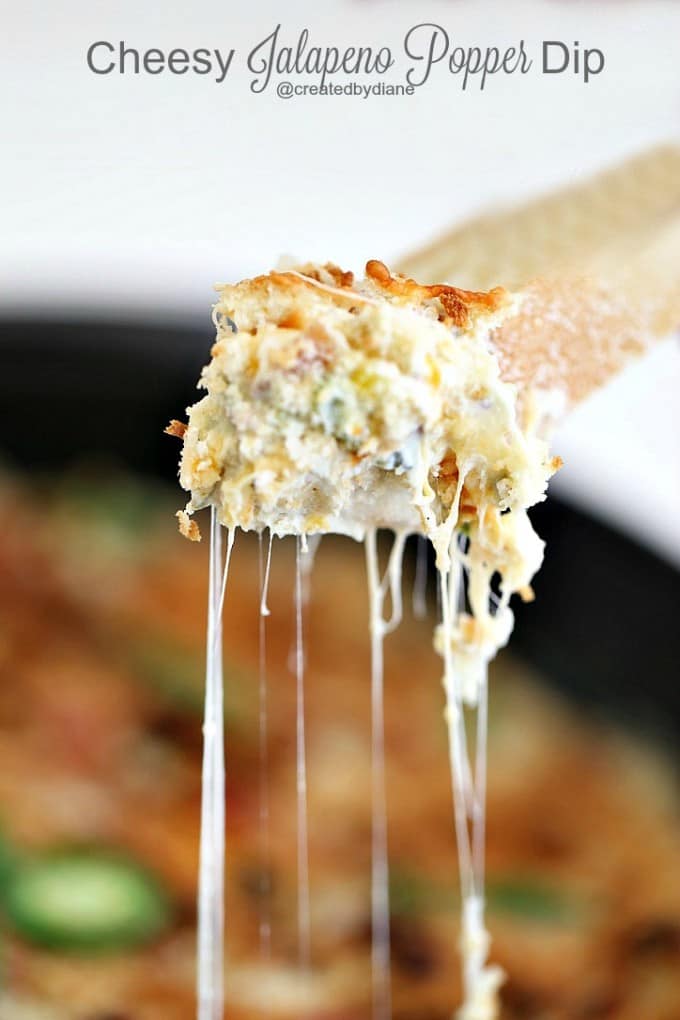 Cheesy Jalapeno Popper Dip @createdbydiane