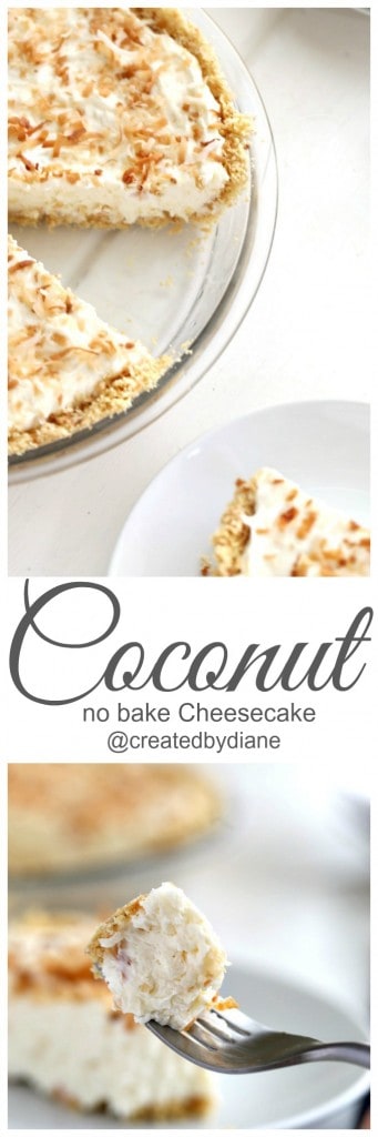 Coconut no bake cheesecake yummy! @createdbydiane