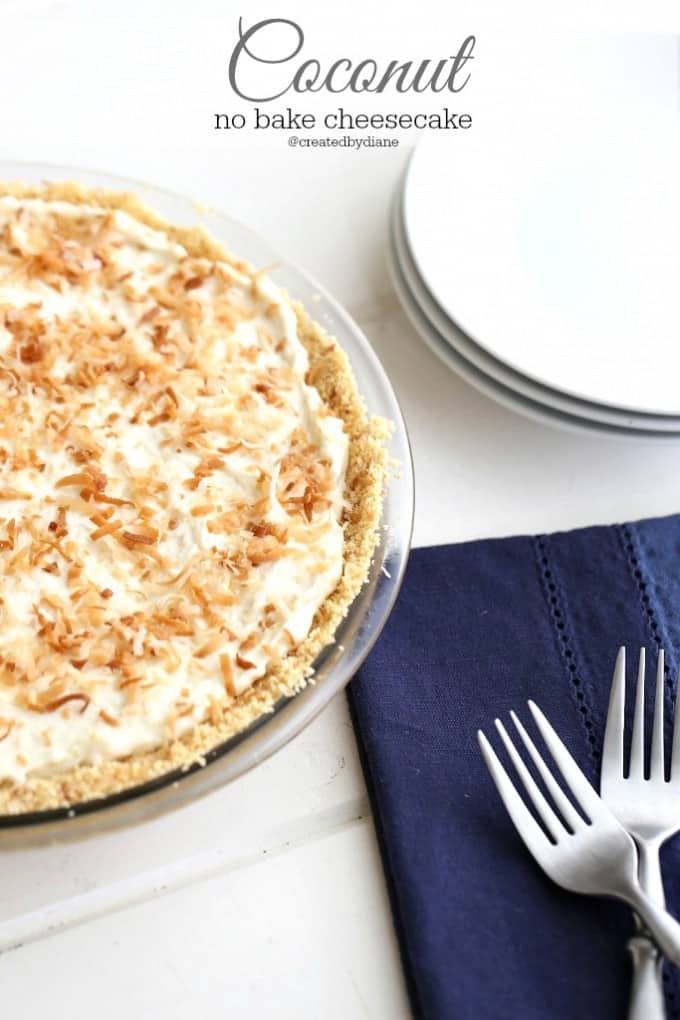 Delicious Coconut No Bake Cheesecake SO EASY AND YUMMY!