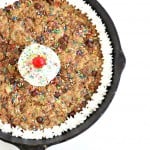 Sprinkle Chocolate Chip Skillet Cookie @createdbydiane