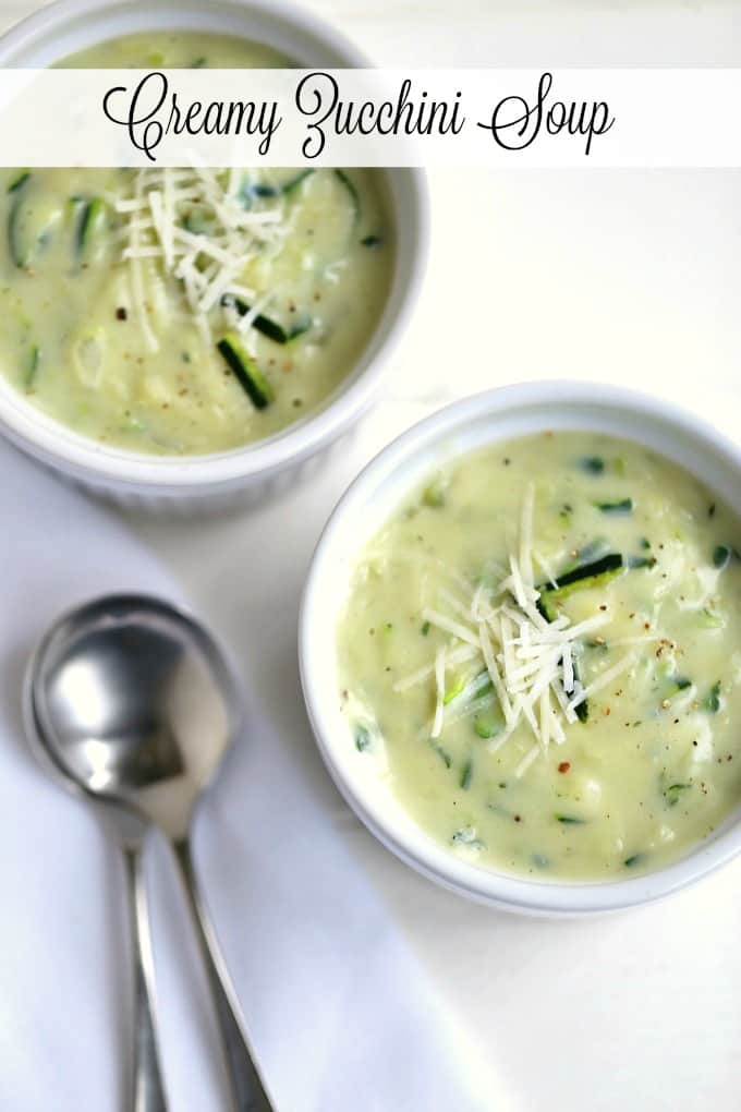 Creamy Zucchini Soup | Created by Diane