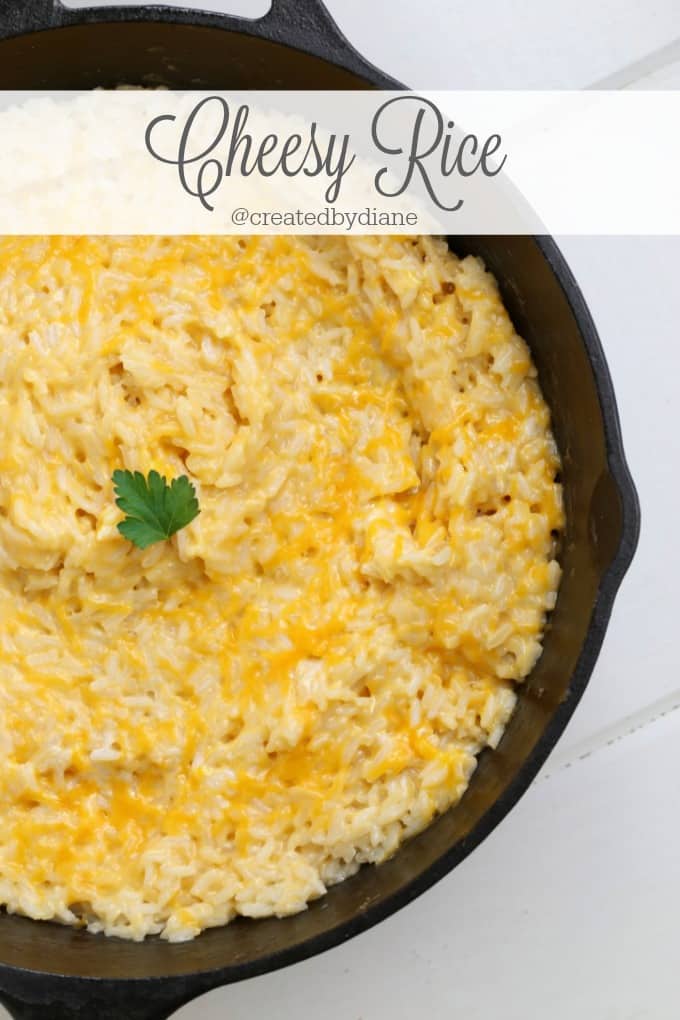 Cheesy Rice Recipe @createdbydiane