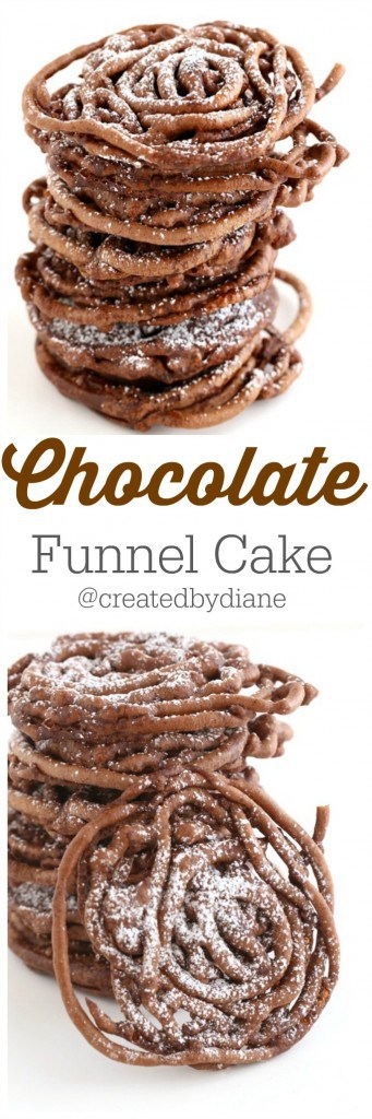 Chocolate funnel cake from @createdbydiane