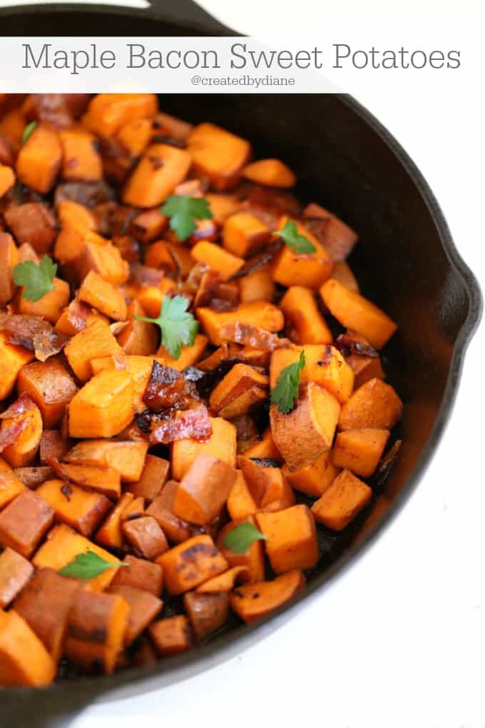 Maple Bacon Sweet Potatoes