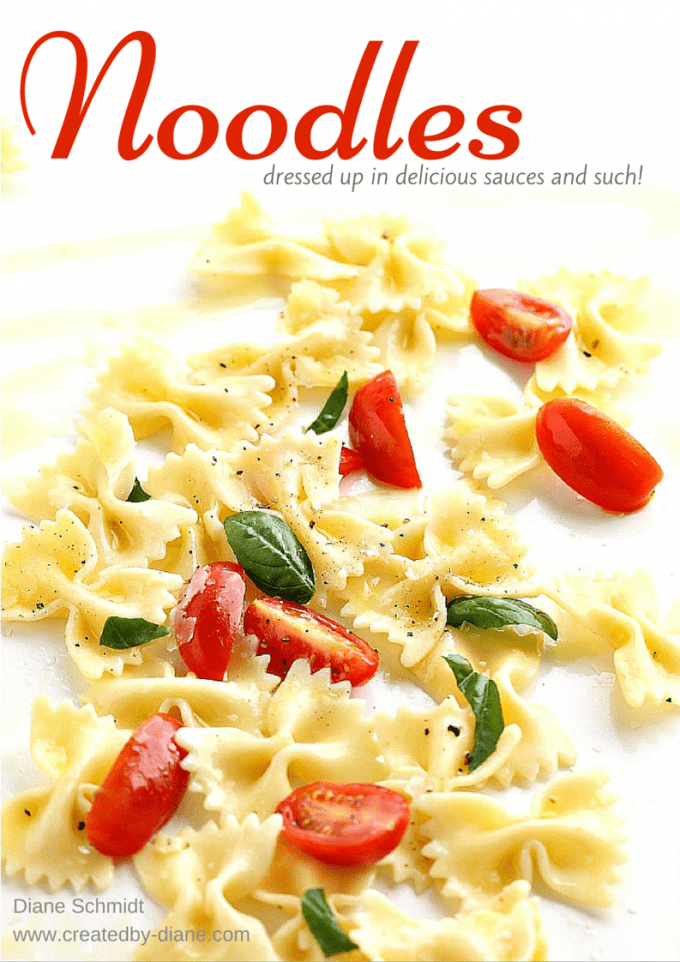 Noodles recipes dressed in delicious sauces and such @createdbydiane