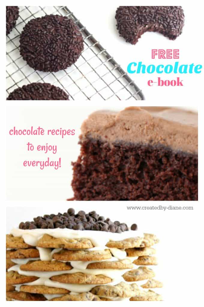 chocolate ebook free you'll love these recipes and there are chocolate recipes to enjoy for every meal @createdbydiane