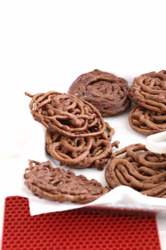 homemade chocolate funnel cake @createdbydiane