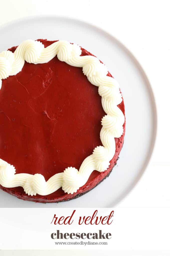 red velvet no-bake cheesecake @createdbydiane