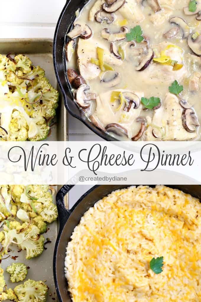 wine and cheese dinner recipes @createdbydiane