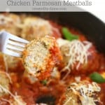 skillet chicken parmesan meatballs createdby-diane.com