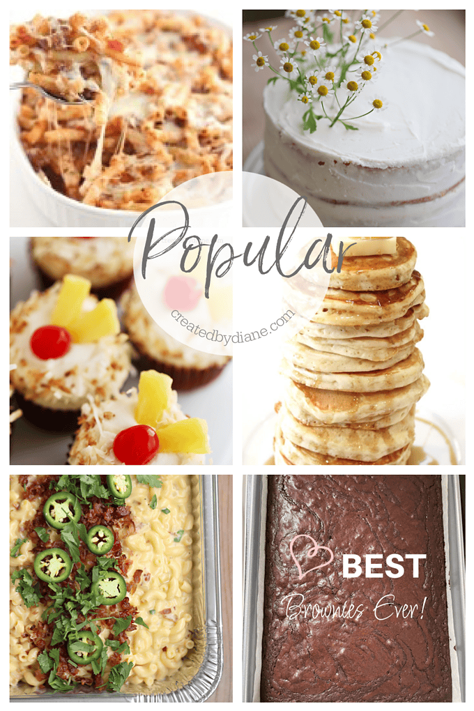 popular recipes at createdbydiane