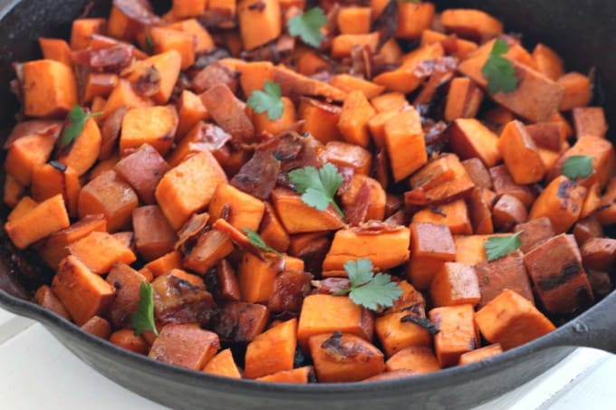 maple bacon sweet potatoes