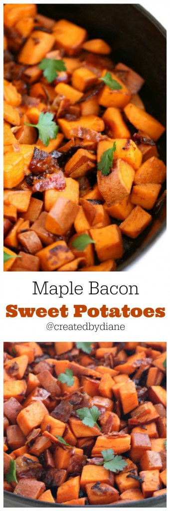 maple bacon sweet potatoes recipe