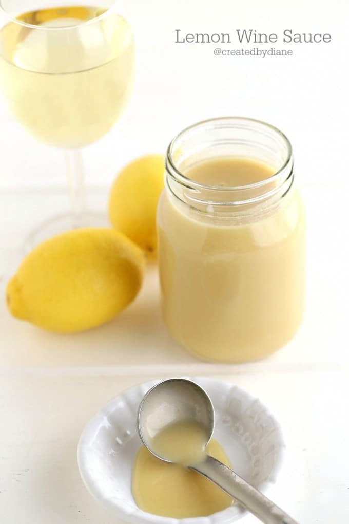 Lemon Wine Sauce