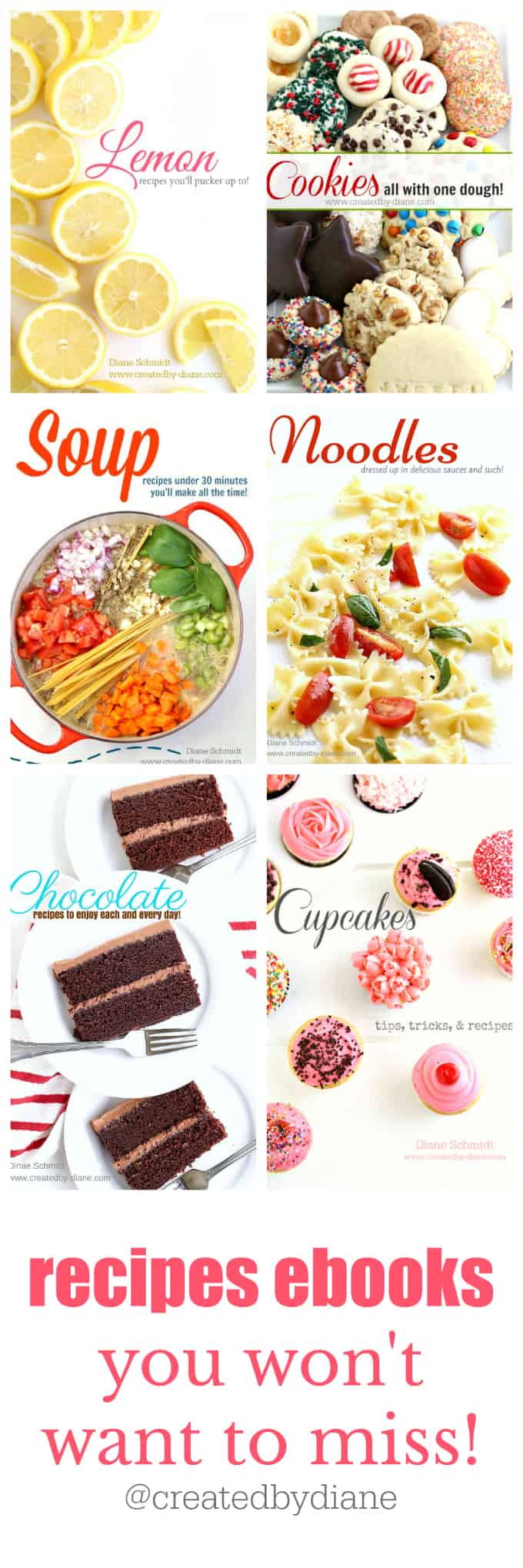 recipe ebooks you won't want to miss from @createdbydiane #recipes #ebooks