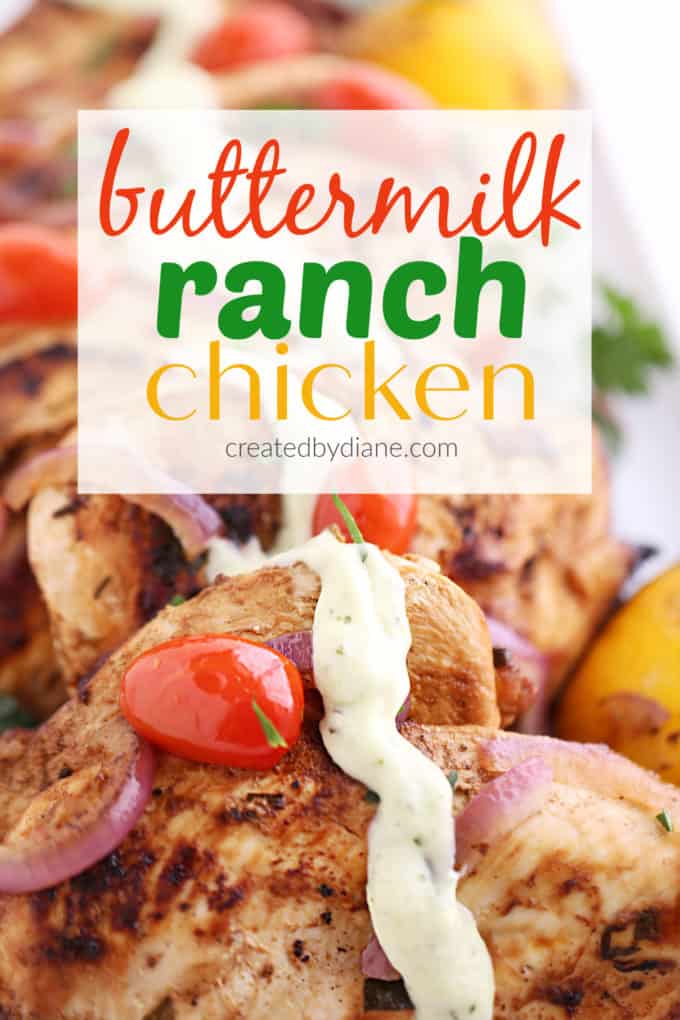 homemade buttermilk ranch chicken recipe createdbydiane.com