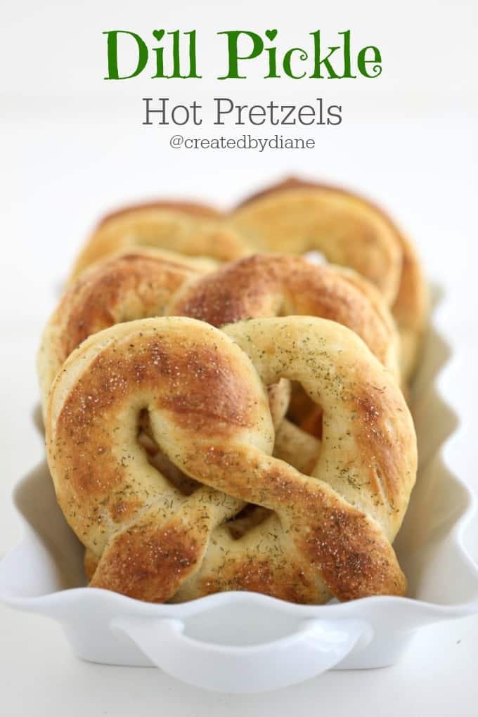 Dill Pickle Hot Pretzels @createdbydiane