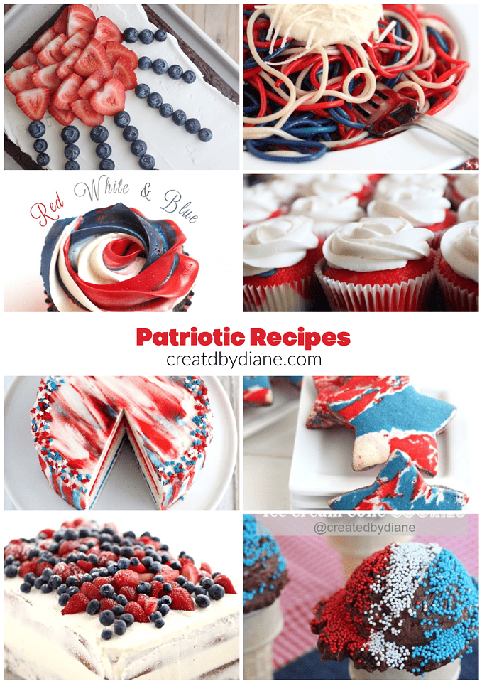 patriotic recipes from createdbydiane.com
