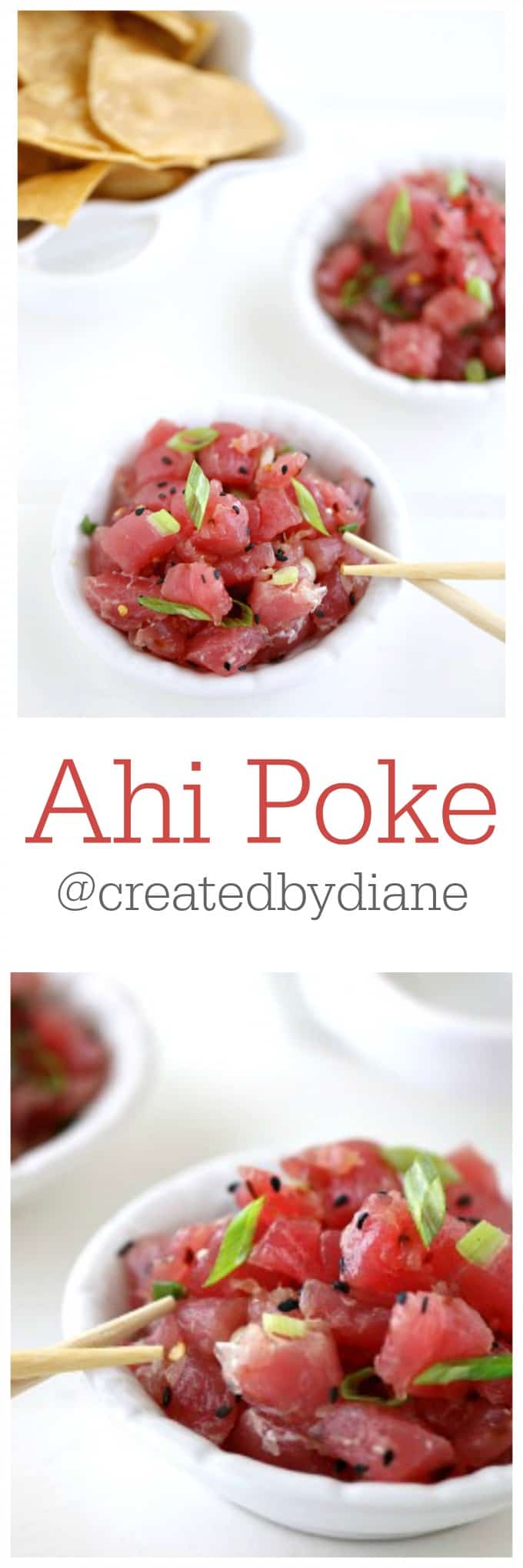 Ahi Poke HOMEMADE @createdbydiane