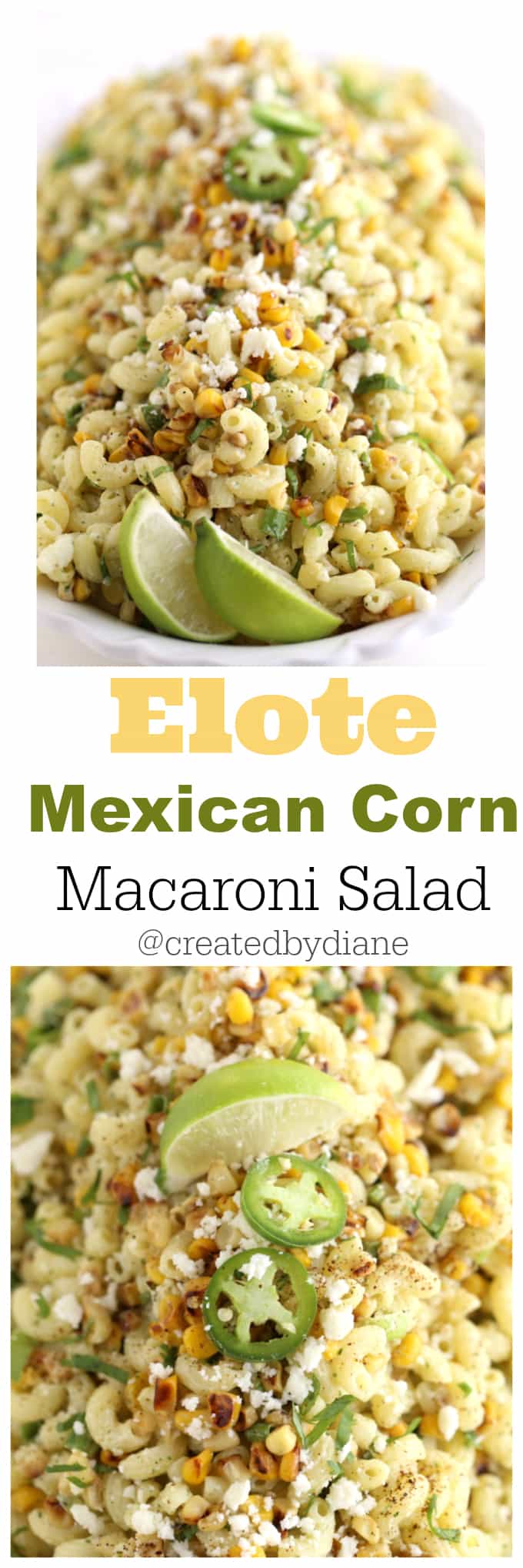 Mexican Macaroni Salad @createdbydiane